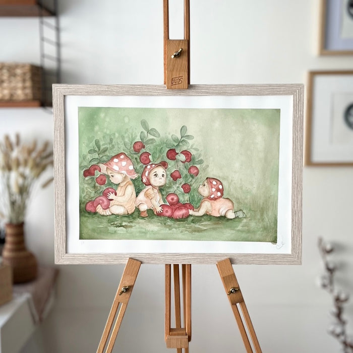 Lingonberry Babies Original Painting