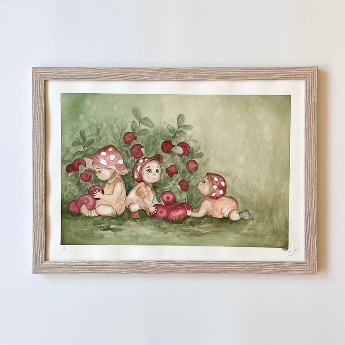 Lingonberry Babies Original Painting